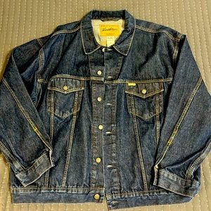 Men’s Levis Jean Jacket // Dark Blue Denim Size XXL